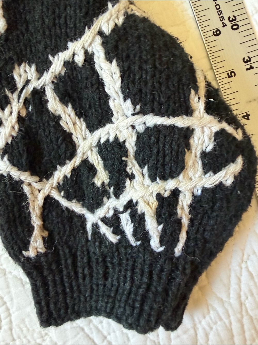 The Eagles Eye hand knit Halloween Fall Cardigan Sweater - Picture 6 of 8